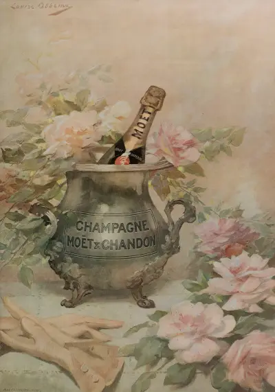 Affiche publicitaire pour Moët & Chandon, Louise Abbéma