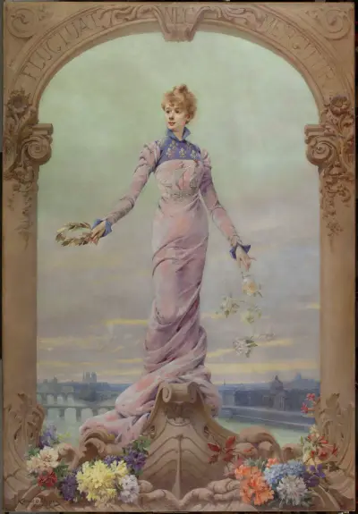 Allégorie de la Ville de Paris av Louise Abbéma