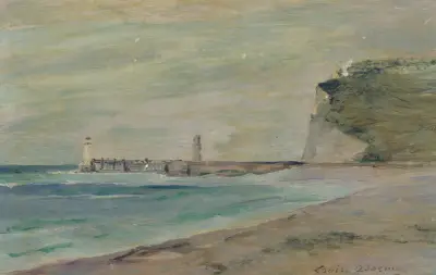 Paysage de plage, Fécamp, Louise Abbéma