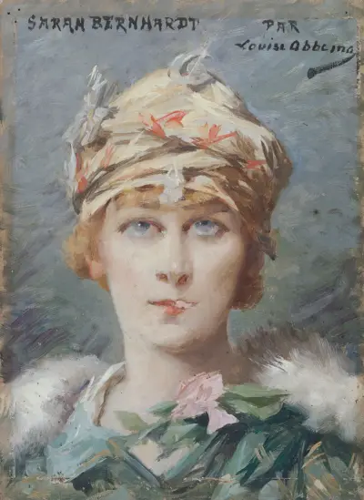 Portrait de Sarah Bernhardt (1844-1923), dans le rôle d’Adrienne Lecouvreur, Louise Abbéma