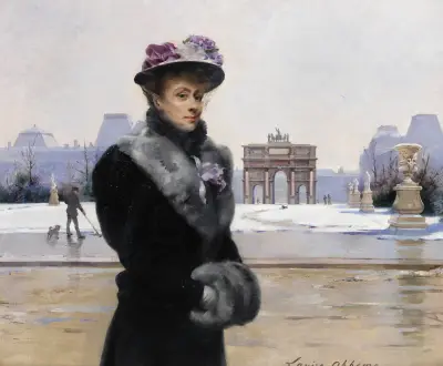 Winterspaziergang in Paris, Louise Abbéma