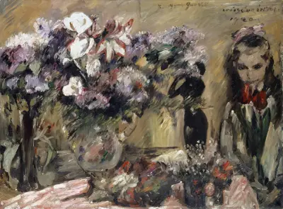 Flowers And Daughter Wilhelmine av Lovis Corinth