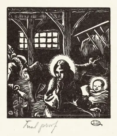 Geboorte van Christus von Lucien Pissarro