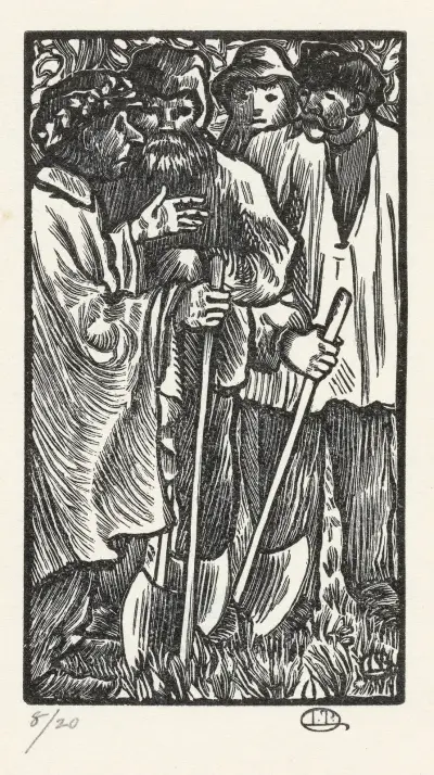 Houthakkers von Lucien Pissarro