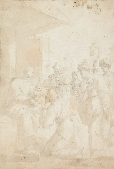 Adoration of the Kings von Ludovico Carracci