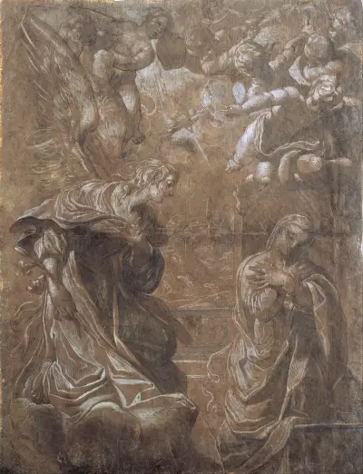 Annunciation, 1616 von Ludovico Carracci