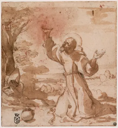 Saint Francis of Assisi von Ludovico Carracci