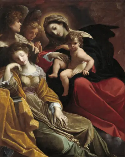 The Dream of Saint Catherine of Alexandria von Ludovico Carracci