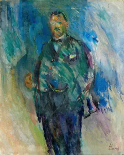Man In A Frock Coat, Presumed To Be The Artist henrik Lund, Ludvig Karsten