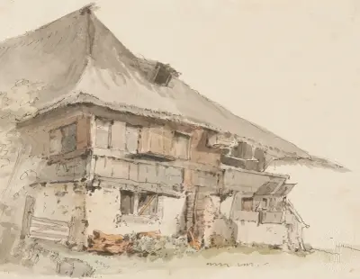Bauernhaus im Berner Mittelland – nr 3 av Johann Ludwig Aberli