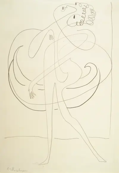 A Dancer av Ernst Ludwig Kirchner