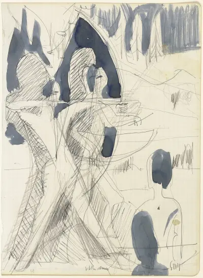 Archers, 1935 – nr 1 av Ernst Ludwig Kirchner