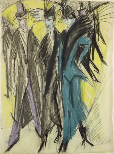 Berlin Street Scene av Ernst Ludwig Kirchner