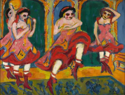 Czardas dancers av Ernst Ludwig Kirchner