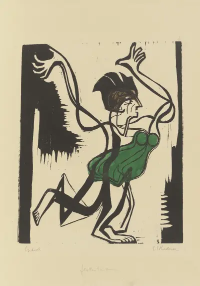 Flattertanz av Ernst Ludwig Kirchner