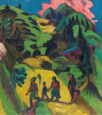 Heimkehrender Heuer av Ernst Ludwig Kirchner