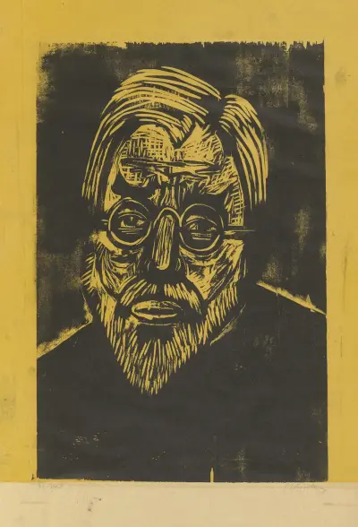 Kopf Jakob Bosshart av Ernst Ludwig Kirchner