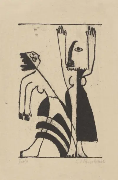 Maskentanz, 1931, Ernst Ludwig Kirchner