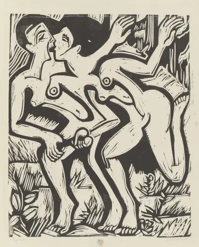 Stafettenläuferinnen av Ernst Ludwig Kirchner