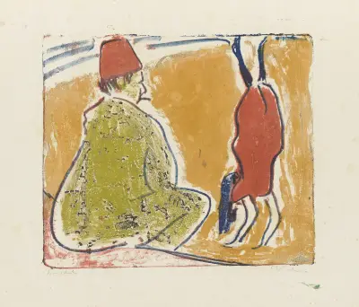 Strandscene av Ernst Ludwig Kirchner