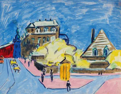 Strassenbild (Dresden) av Ernst Ludwig Kirchner