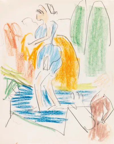 Zirkusszene av Ernst Ludwig Kirchner