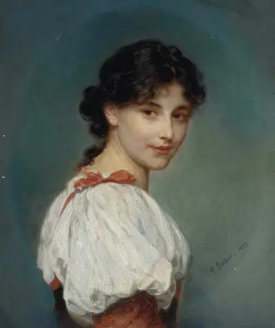 Italian Girl, Ludwig Knaus