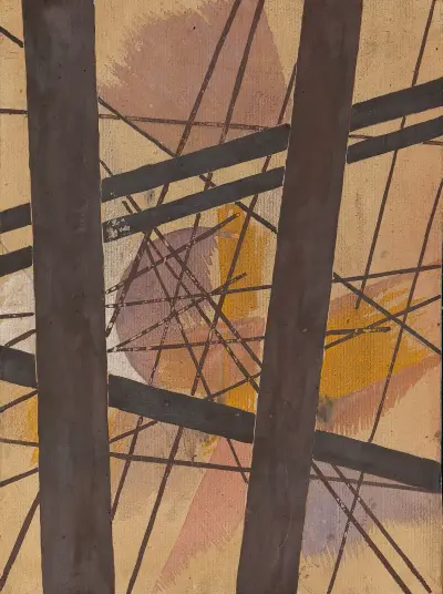 Raum-Kraft Komposition av Lyubov Popova
