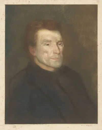 Portrait of an unknown man av Hendrik Maarten Krabbé