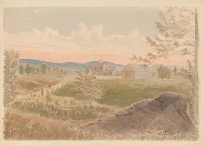 Deserted Farmhouse. Fitzwilliam N.H. Thurs. Aug 1877 fin 12.45 pm av James Madison Alden