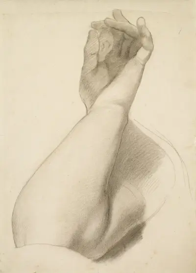 The Spirit of Justice – Study of the uplifted left Arm of the Figure of Justice av Ford Madox Brown