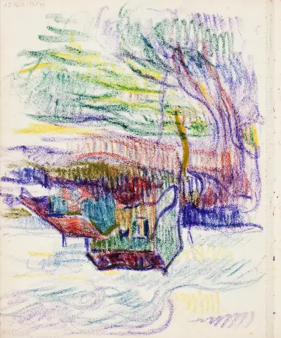 Landschaft, 1912 von Magnus Enckell