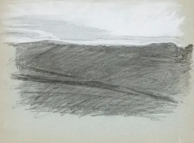 Landschaftsstudie von Magnus Enckell