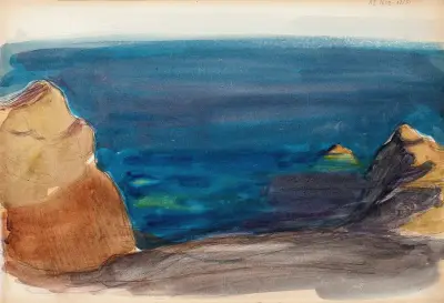 Strandlandschaft, Skizze von Magnus Enckell