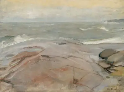 Seaside Landscape from Suursaari Island av Magnus Enckell