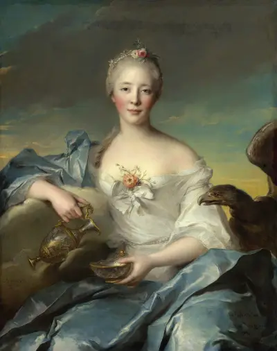 Madame Le Fèvre de Caumartin as Hebe av Jean-Marc Nattier