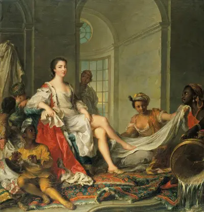 Mademoiselle de Clermont en sultane av Jean-Marc Nattier