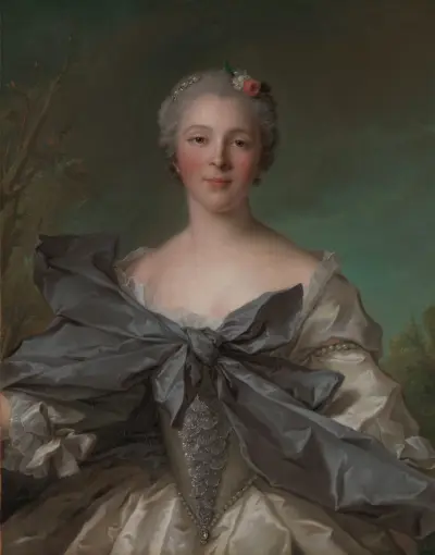 Marie Françoise de La Cropte de St. Abre, Marquise d’Argence (born 1714) av Jean-Marc Nattier