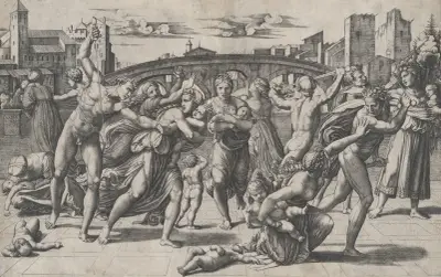 The Massacre of the Innocents av Marcantonio Raimondi