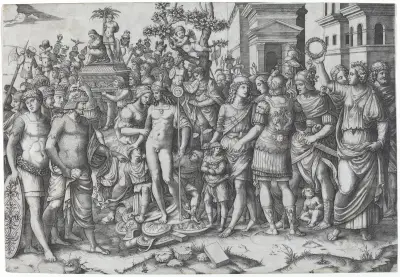 Triumph av Marcantonio Raimondi