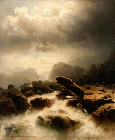 Vattenfall, 1856 – nr 1 av Marcus Larson