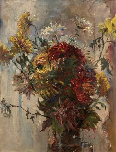 Blumenstrauß in Glasschale von Marie Bracquemond