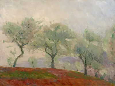 Landschaft mit Bäumen von Marie Bracquemond
