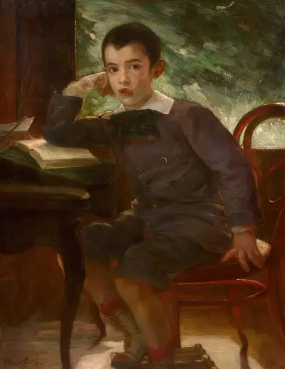 Porträt von Pierre Bracquemond als Kind von Marie Bracquemond