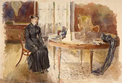 Selbstbildnis, 1872 von Marie Bracquemond
