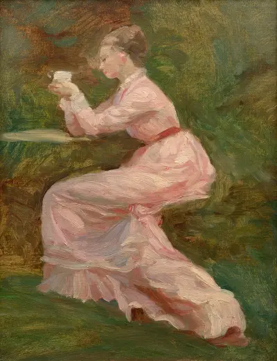 Studie für ’La vue de Divonne’ von Marie Bracquemond