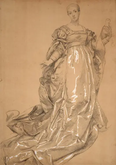 Studie für die Poesie, Muse der Künste von Marie Bracquemond