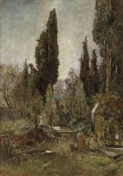 Alter Friedhof (c1883-1884) av Marie Egner