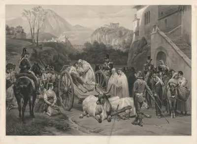 Confession d’un brigand (after Horace Vernet) av Jean-Pierre-Marie Jazet