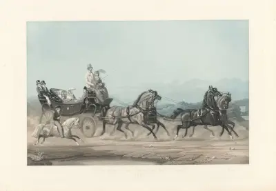 La vie d’un Gentilhomme en toutes Saisons – Été (after Henri de Montpezat) av Jean-Pierre-Marie Jazet